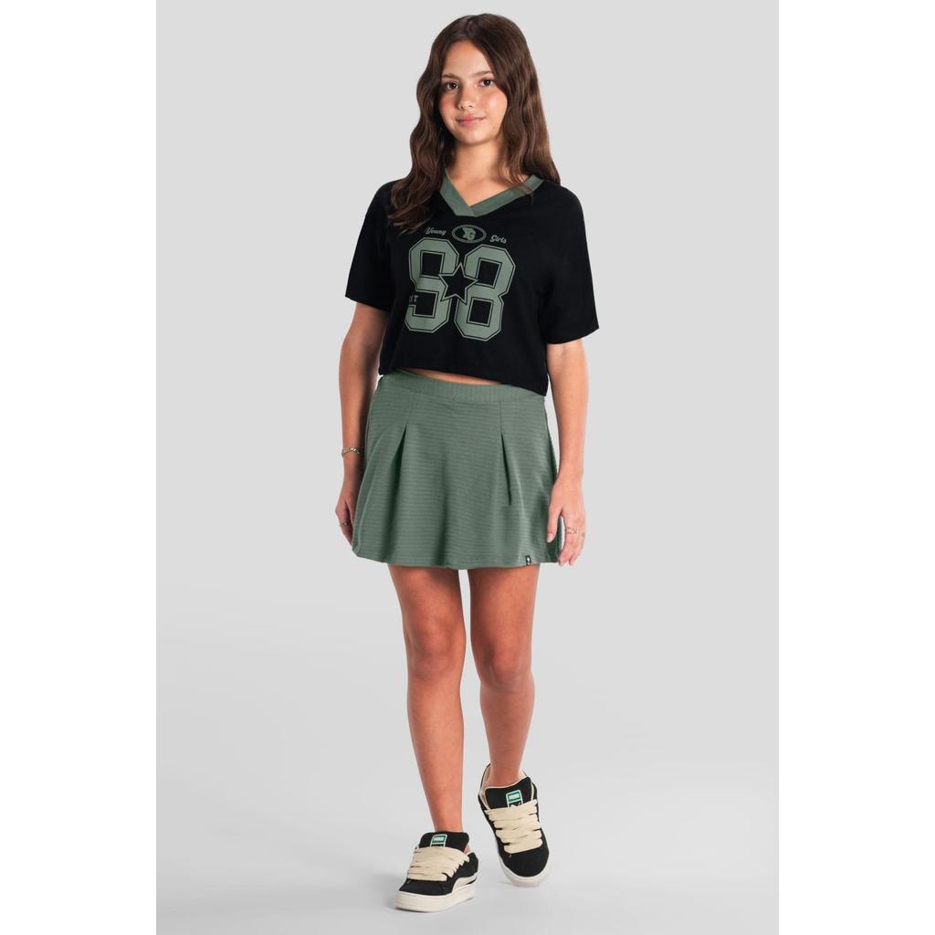 Conjunto teen menina texturizado Brandili Young em Oferta na Shopee