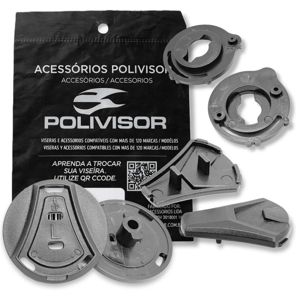 Kit Fixação Reparos Viseira P/ Capacete Norisk Orion / Astone