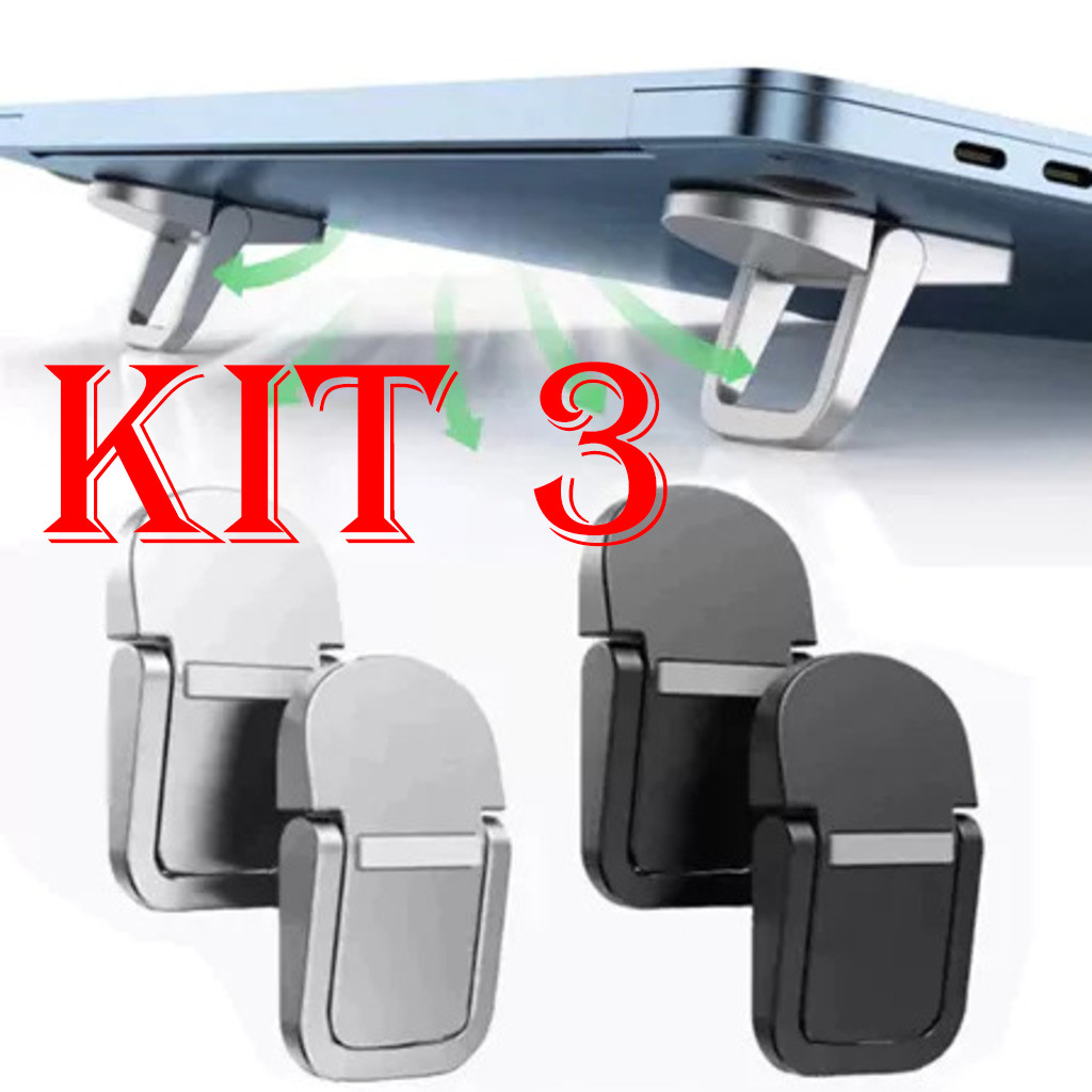 Suporte MINI para laptop com elevação de teclado, mini suporte portátil para laptop em liga de alumínio/plástico em Oferta na Shopee