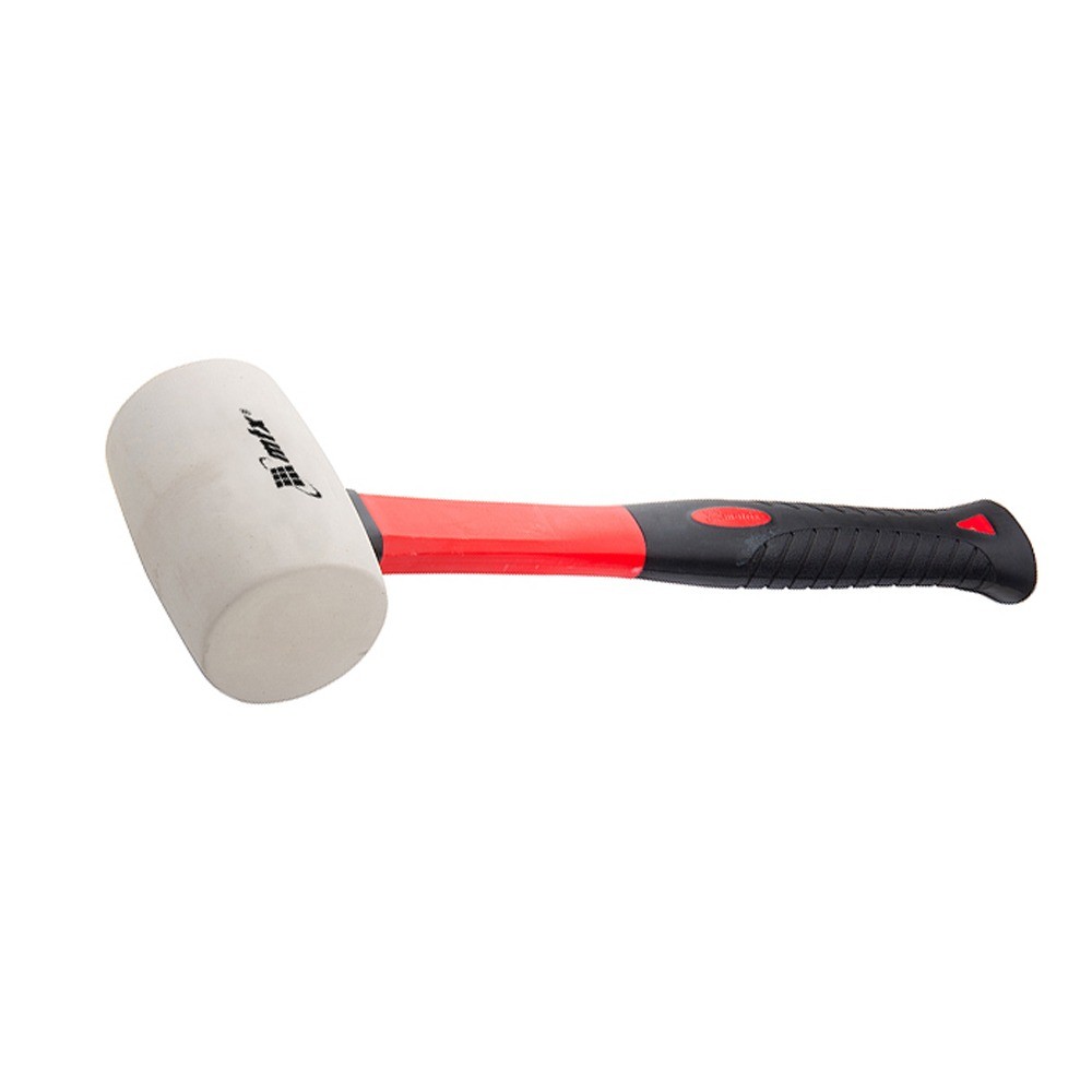 Martelo Borracha Branca 680g Cabo Fibra Vidro MTX