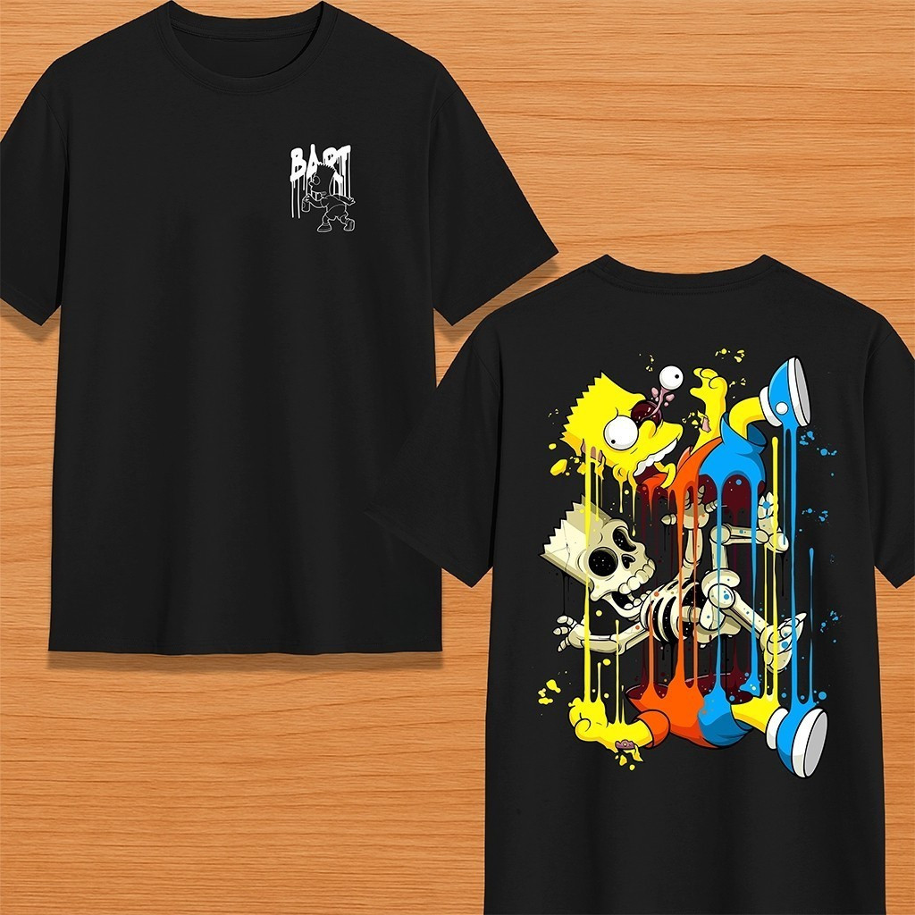 Camiseta Streetwear Masculina Feminina Unissex Premium Algodão Estampada Moda Exclusiva Bart Simpson