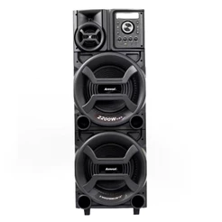 Caixa Amplificadora Pesadão Black ACA 2201 com Bluetooth Entradas USB 2200W Amvox