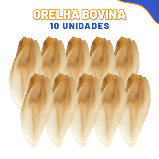 Pacote de Petisco Orelha Bovina 10 Unidades BeefBone Mordedor Natual Para Cão FIlhotes Pet em Oferta na Shopee
