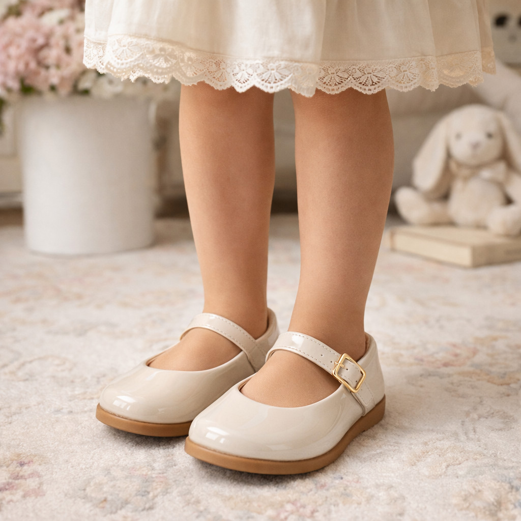 Sapatilha Boneca com Fivela Confortável Infantil Menina Casual Festa Escola Daminha Confortável