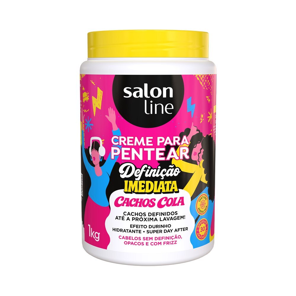 Creme Para Pentear Definição Imediata Cachos Cola 1kg