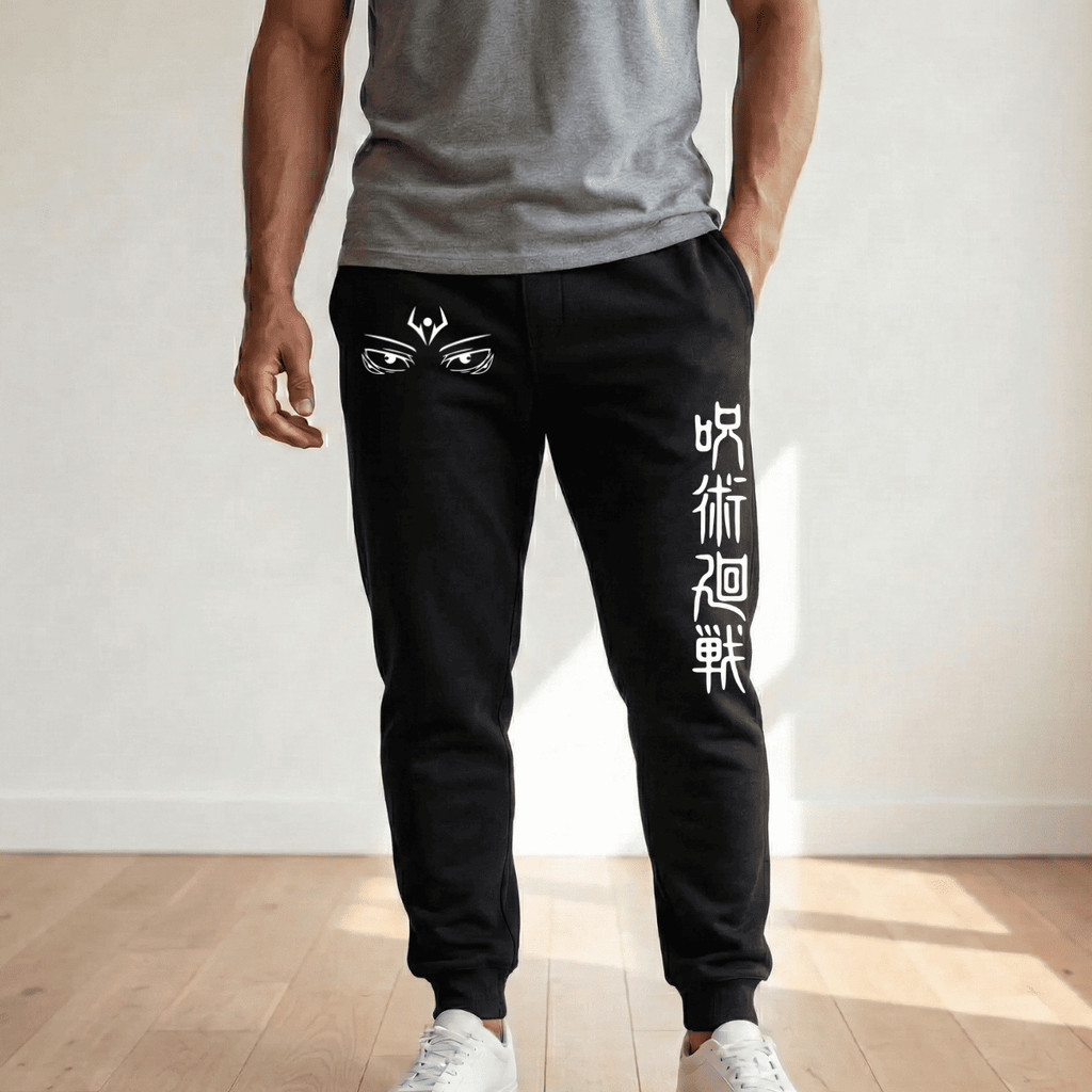 Calça Moletom Masculina Estilo Street Anime Sukuna Jujutsu Kaisen Oferta