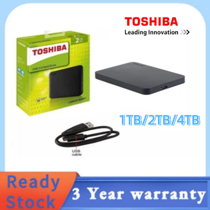 ⚡️ Disco rígido Externo Toshiba 1TB 2TB 4TB HDD USB 3.0 Portátil HD 2TB
