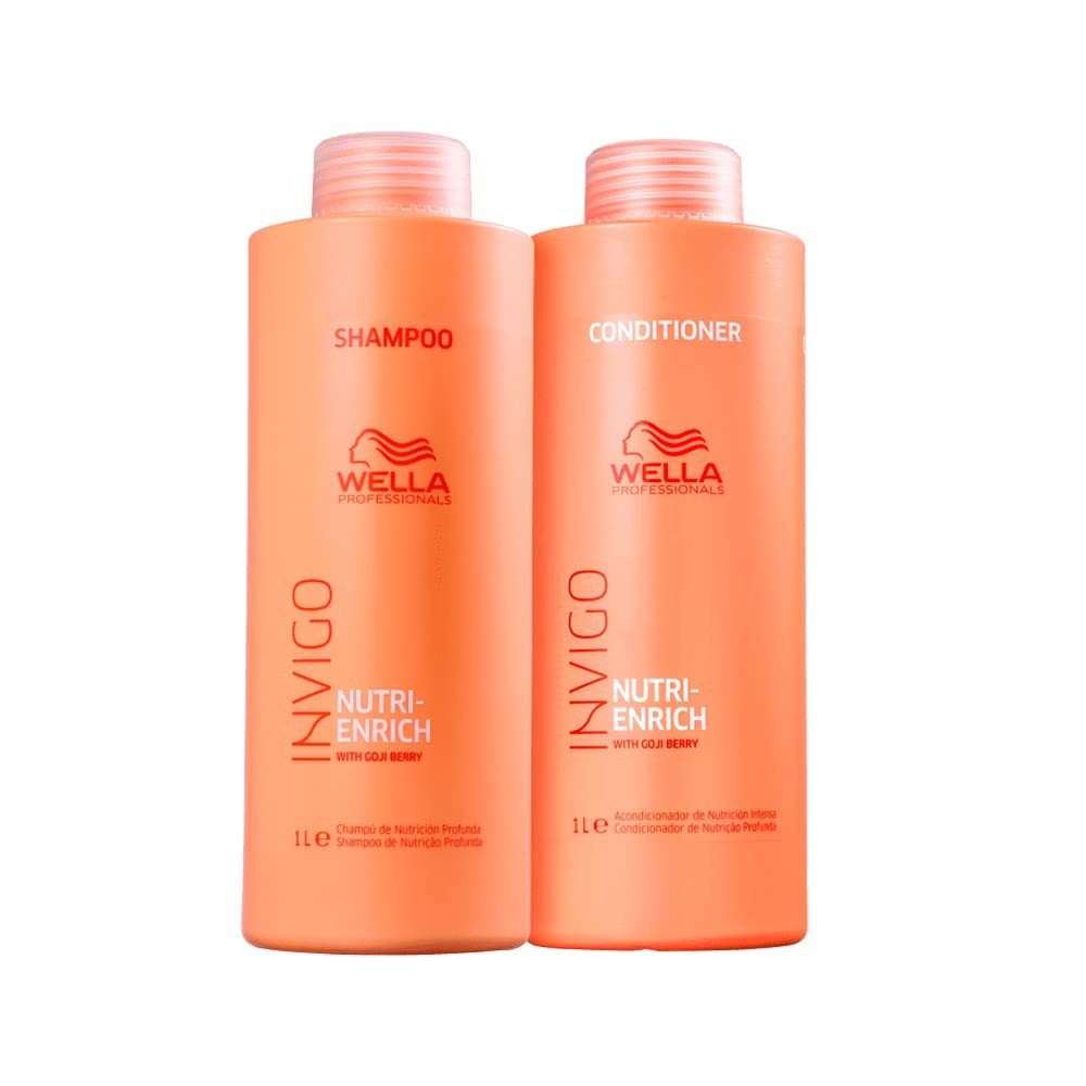 Kit  Wella Professionals Invigo Nutri-Enrich Shampoo e Condicionador 1L (2 Produtos).