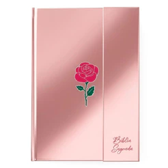 Bíblia Sagrada Minimalista Rosa | ARC | Letra Gigante | Harpa e Corinhos | Capa Dura Carteira