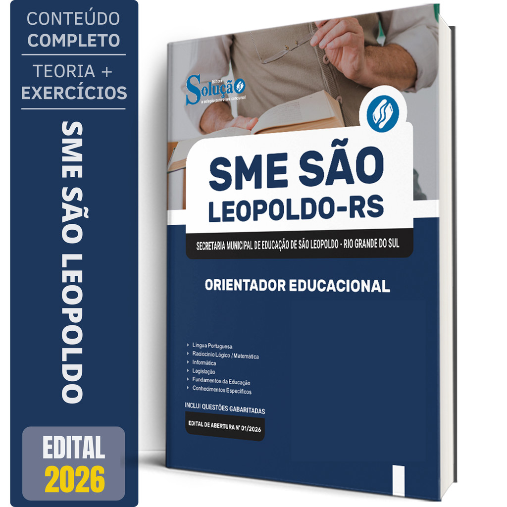 Apostila Concurso SME São Leopoldo RS 2026 - Orientador Educacional