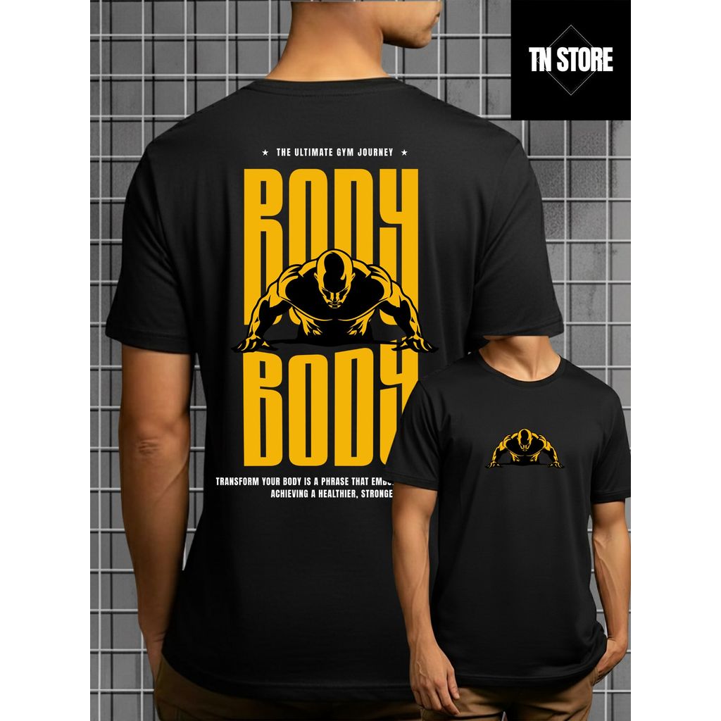 Camiseta Fitness Academia Gym Treino Esporte Camisa Blusa Unissex Masculino Feminino 100% Algodão Preto Branco Plus Size