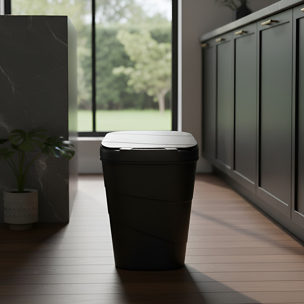 Lixeira Antiodor Com Sensor Inteligente Abre Fácil Cesto 17l