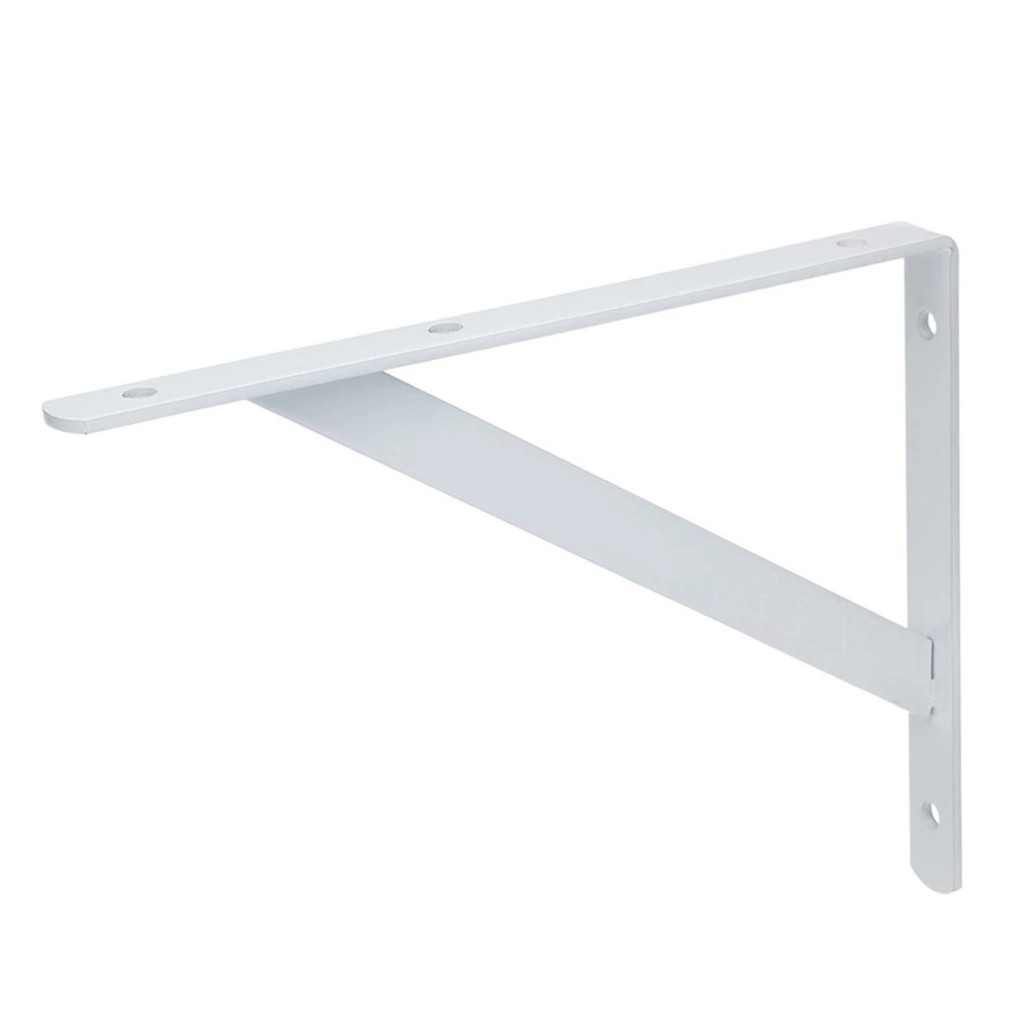 Kit de suportes  Mão Francesa na cor Branca 19cm/23cm/29cm Cantoneira Reforçada Branca