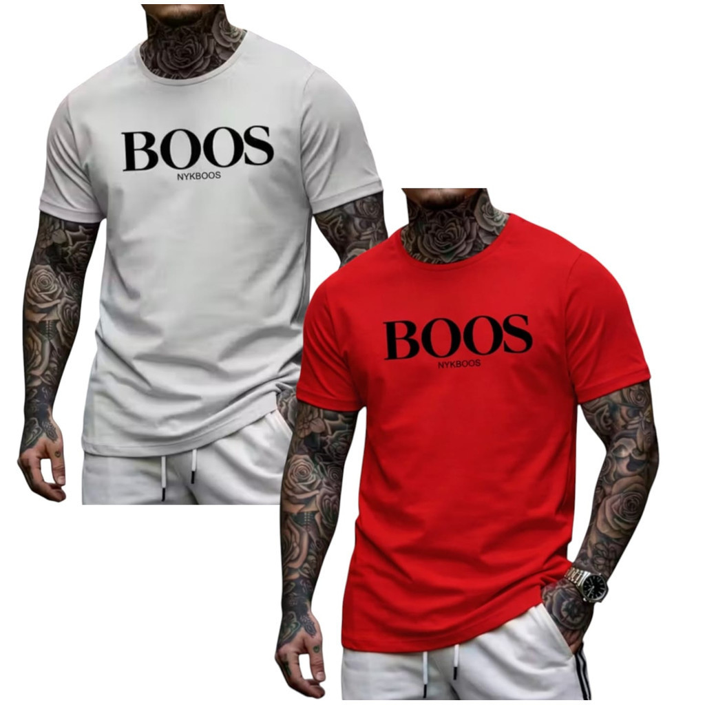 KIT 2 Camisetas Masculina 100% Algodao Premium Gola Redonda Envio Imediato