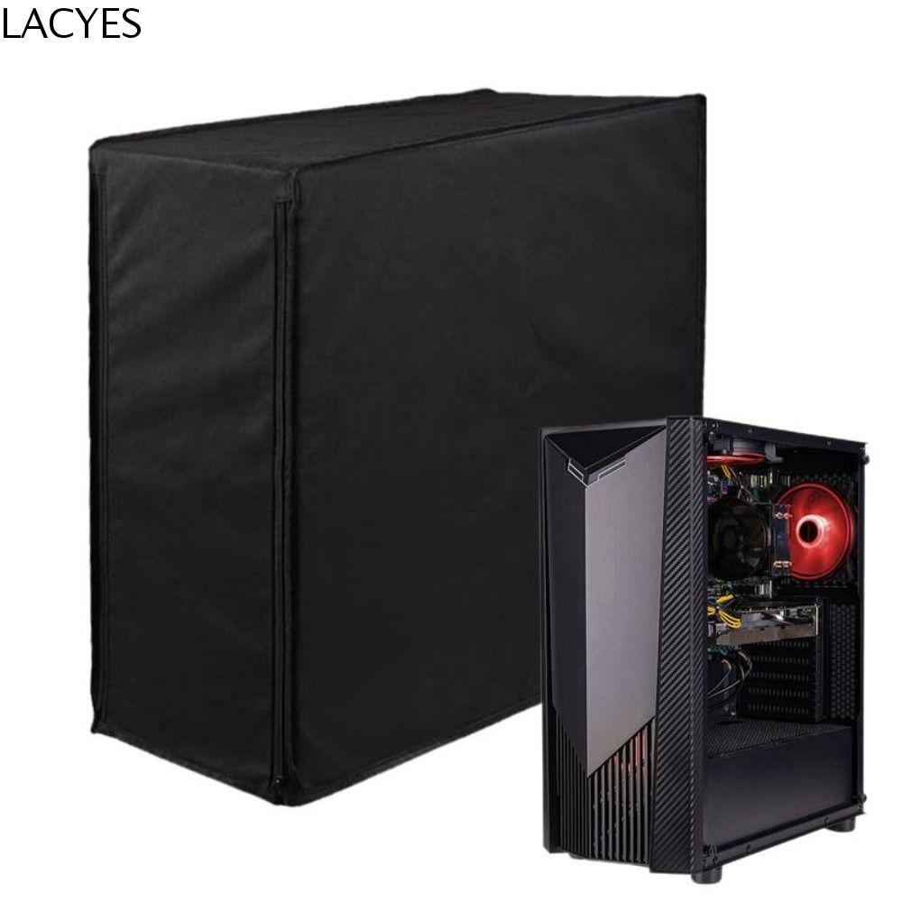 LACYES Capa Protetora Contra Poeira Para Computador , Gabinete Protege De Host De Mesa Com Blindagem Completa , Preta