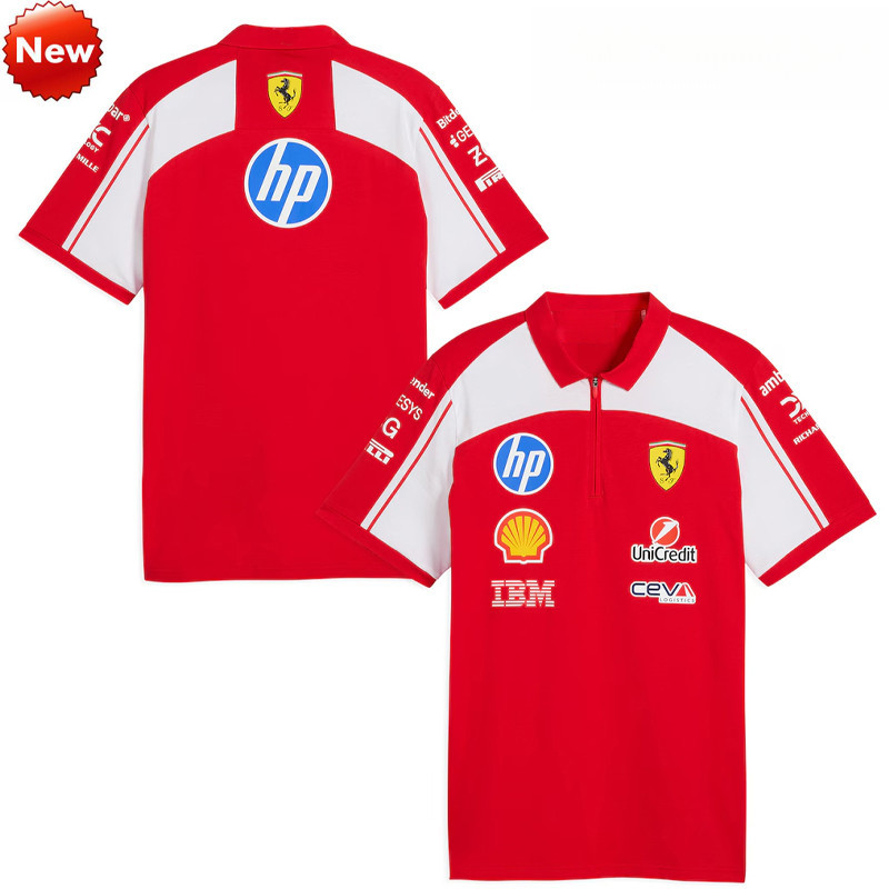 Masculino feminino moletom de manga curta corrida verão frota f1f1 camisa tpolo novo estilo 2026