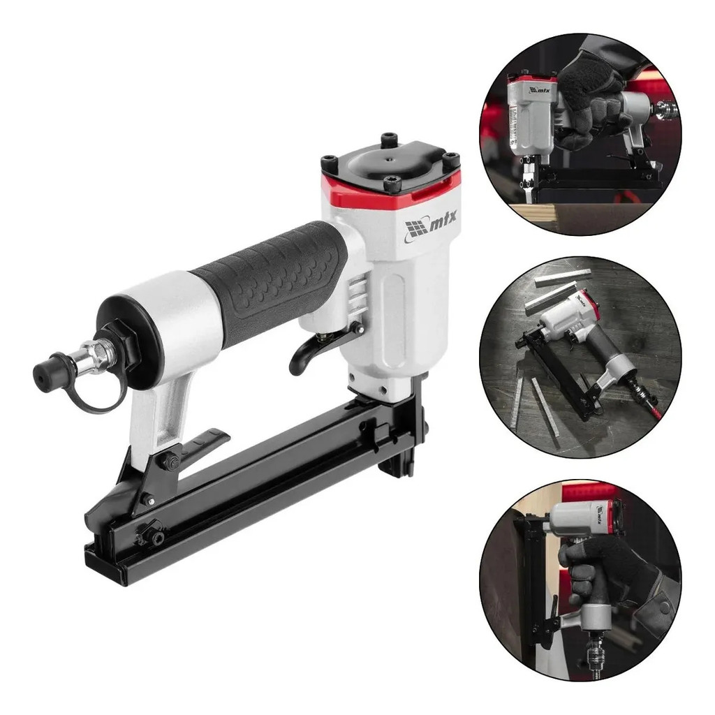 Grampeador Pneumático MTX 20GA 10-22mm Alta Precisão Para Marcenaria Tapeçaria e Móveis