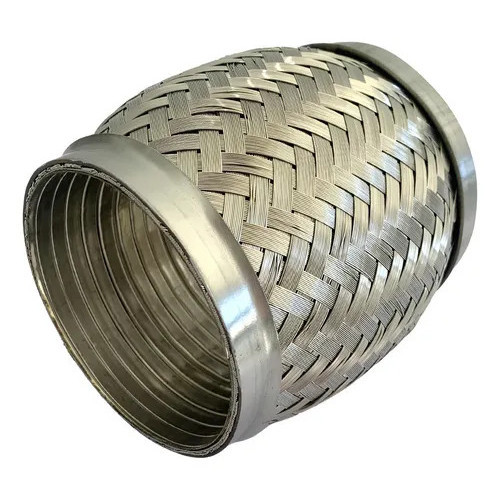 Flexivel Util Escapamento 3 Polegadas Inox 76mmx100mm Malha Grampeado