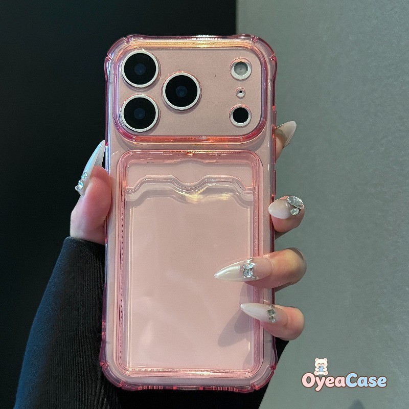 Capa Porta-Cartões Transparente Para Samsung Galaxy A07 A17 A05 A05S A24 A04 A04E A04S M04 M13 A54 A34 A14 A13 A10 M53 M