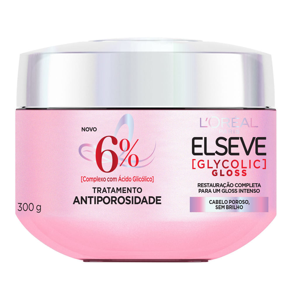 Creme de Tratamento Elseve Glycolic Gloss L'oréal Paris Antiporosidade 300g em Oferta na Shopee
