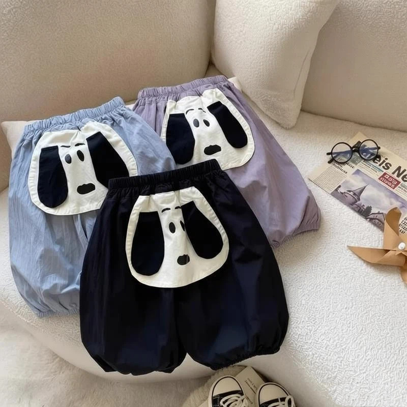 Meninos verão moda versão coreana puro algodão simples moda dos desenhos animados tridimensional filhote de cachorro bon