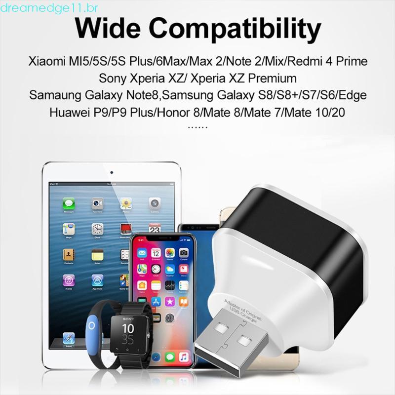 dreamedge11 UUsb2 0 HUB Expansor Multi-USB Splitter Adaptador 3 Portas Velocidade Carregador