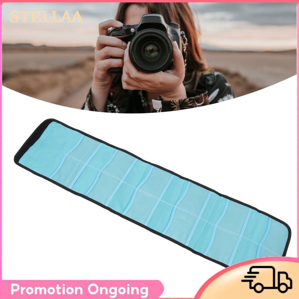 Stellaa Bolsa de nylon para filtro de lente de câmera Yunseity para fotografia (para 3 unidades)