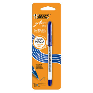 Caneta gel Gelocity Stic 0.5mm Azul com 1 unidade Bic em Oferta na Shopee