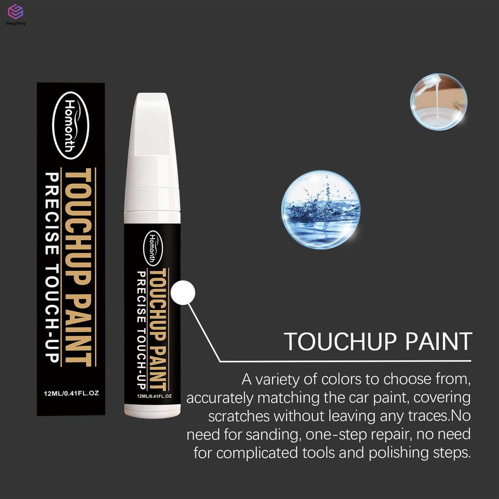 Caneta De Pintura De Retoque De Carro 12ml Ferramenta De Reparo De Arranhões Para Carroceria Com Ponta Precisa E Fórmula