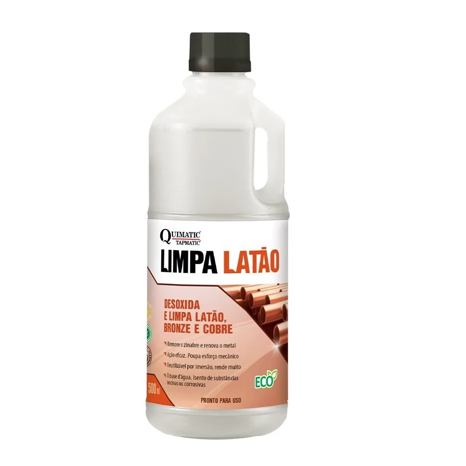 Limpa Latão - Desoxida E Limpa Latão - 500ml - Quimatic