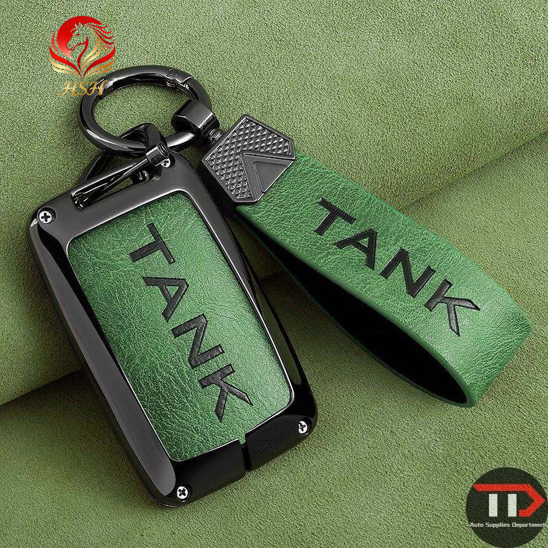 Capa/Estojo de Liga de Zinco para Chave Remota de Carro para Great Wall GWM WEY TANK 300 500 Tank300 Tank