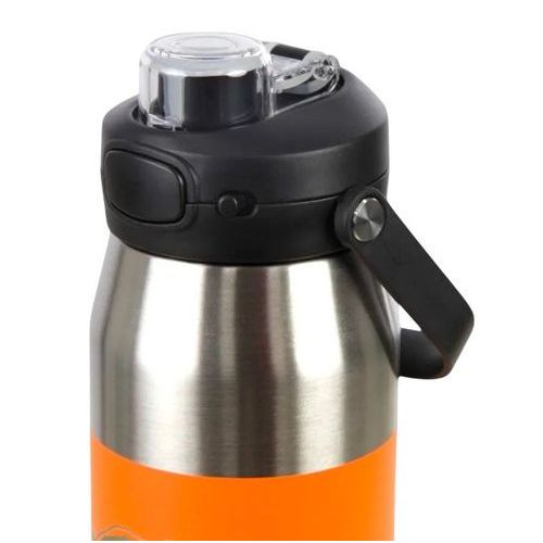 Garrafa Térmica Inoxidável Ahu Legendários 750ML - Laranja Esporte Treino Academia Prático Resistente Lazer Fitness