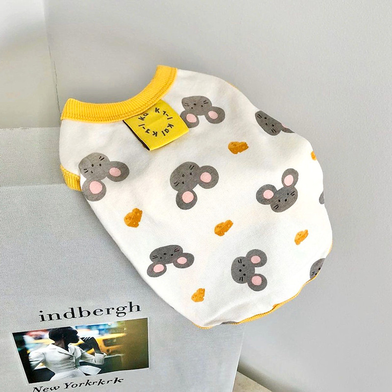 Roupas para cães de pelúcia verão colete Bichon francês luta gato Pomeranian Schnauzer pequeno cão Pet primavera roupas