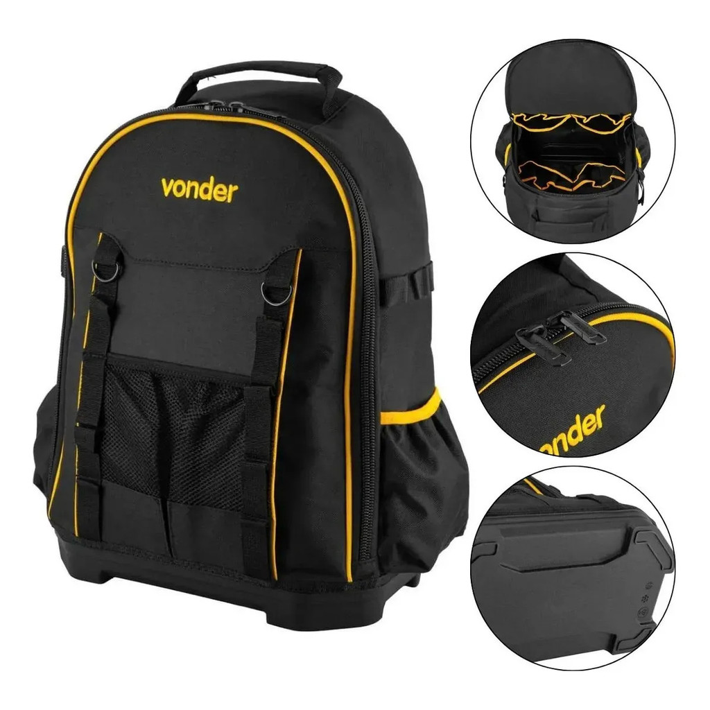 Mochila Porta Ferramentas 20kg Conforto Costas Almofadadas Uso Profissional