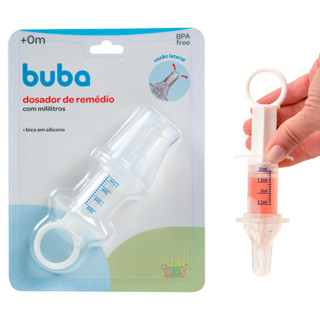 Dosador De Remédio Para Bebê Com Bico De Silicone E Mililitros Seringa Dosadora De Remédio Buba em Oferta na Shopee