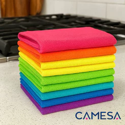Pano De Microfibra Multiuso Camesa Original Super Absorvente Atoalhado Carro Casa Não Arranha 30x30