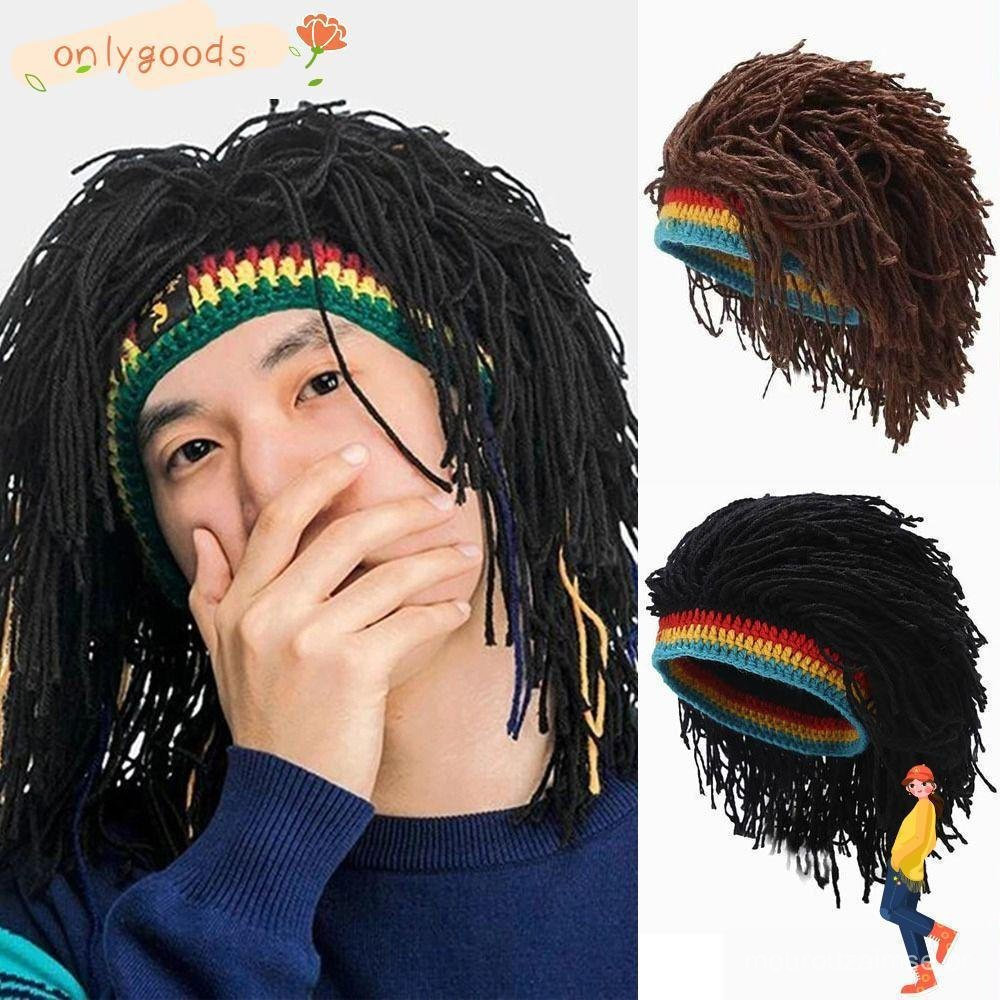 OYY Peruca Trança Chapéu , Hip-hop Preto/Marrom Reggae Dreadlocks , Moda Fibra Masculina Boate