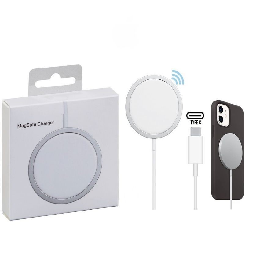 Carregador Magnético Sem Fio iPhone Magsafe 15W Carregamento Rápido Envio Imediato