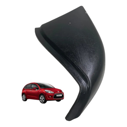 Moldura Interna Retrovisor Esquerdo Citroen C3 2003 A 2012 Preto