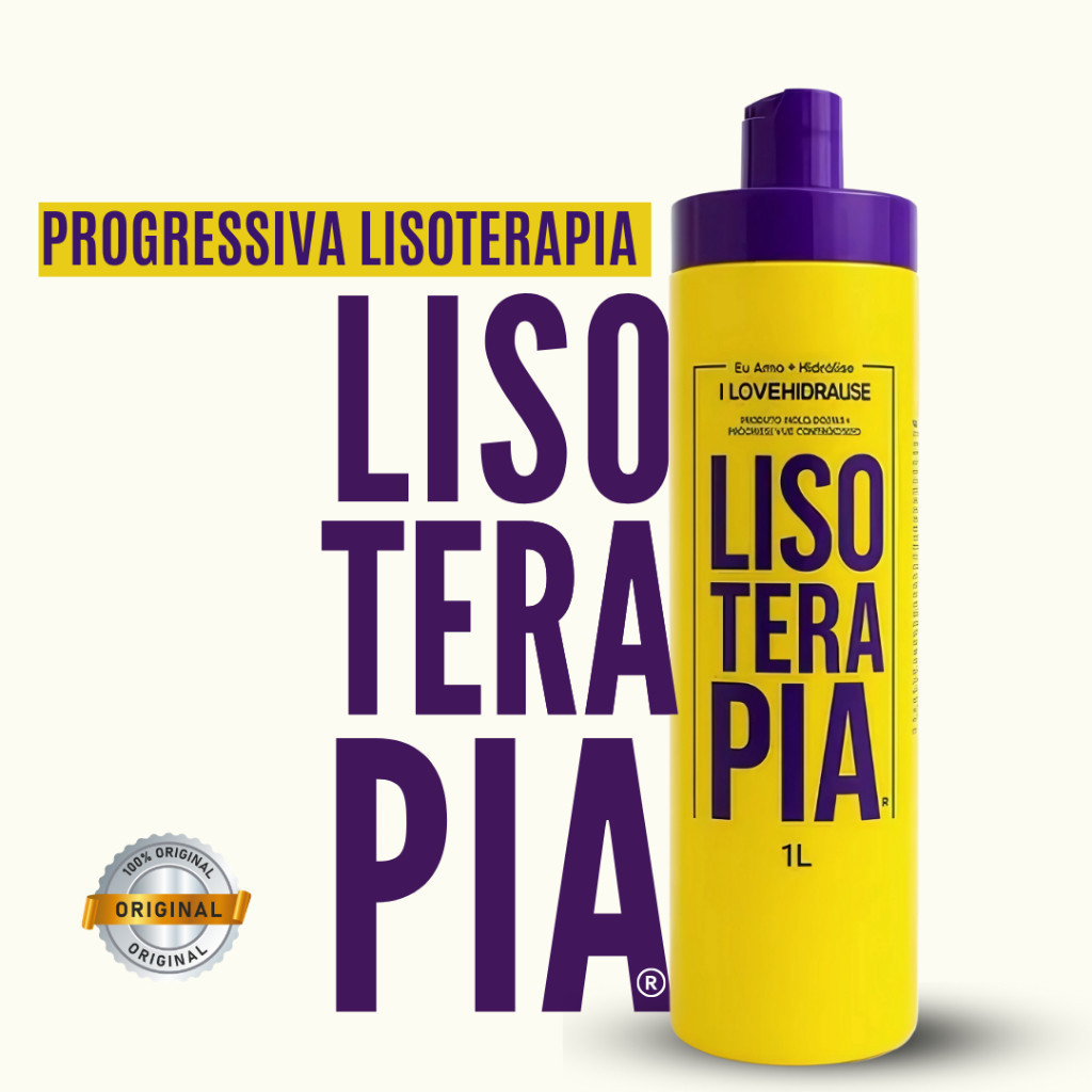 Lisoterapia Original Progressiva Orgânica Sem Formol Tratamento Alisante Profissional 1 Litro