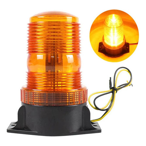 Giroflex Strobo Led Luz Empilhadeira Trator Carro Moto 9-30v (amarelo)