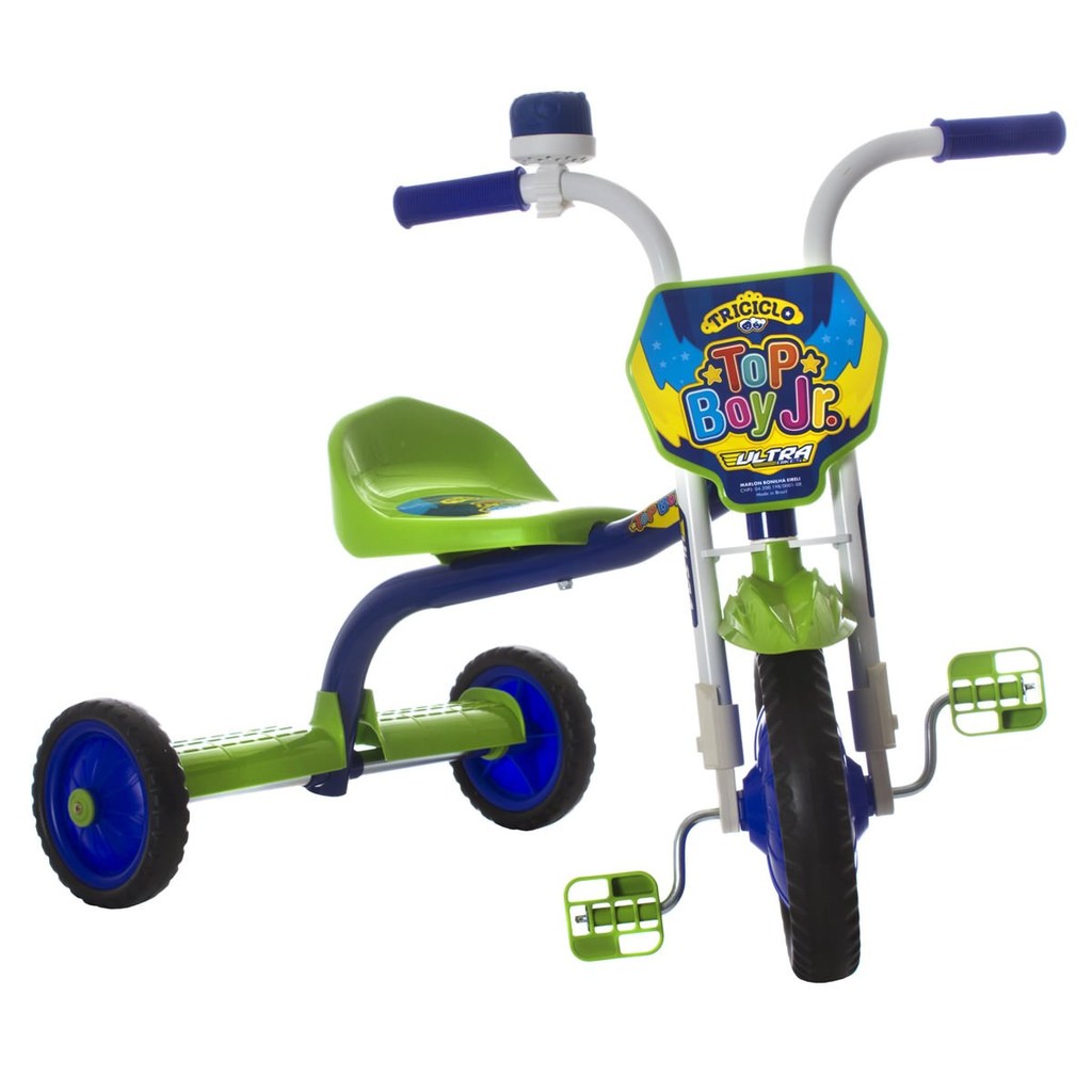 Triciclo Infantil Modelo Ultra Bikes Banco Ajustável e Com Buzina Menino Menina Várias Cores