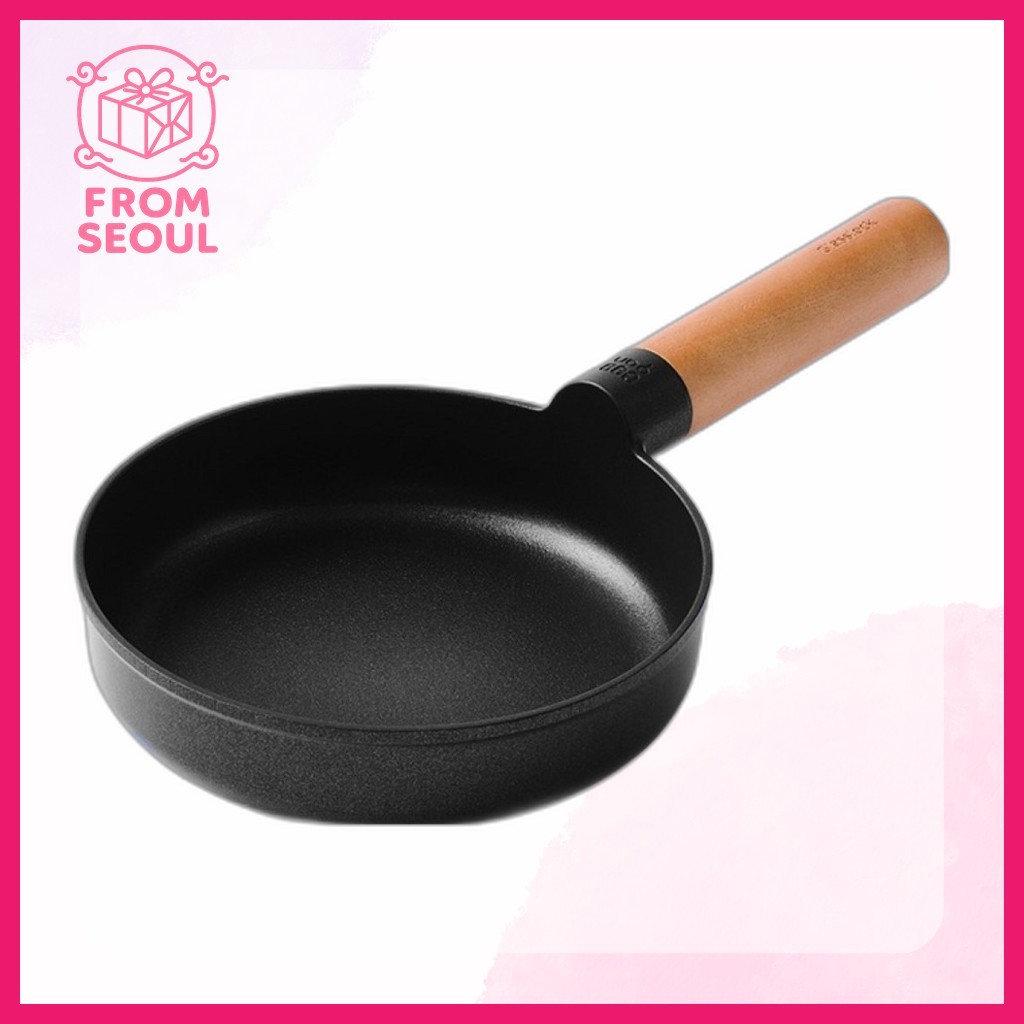[cheftopf] Mini Forma De Ovo Com Cabo De Madeira IH Por Indução Glasslock , 16.7 Cm , 1 Unidade/Panela Coreana Da Seul