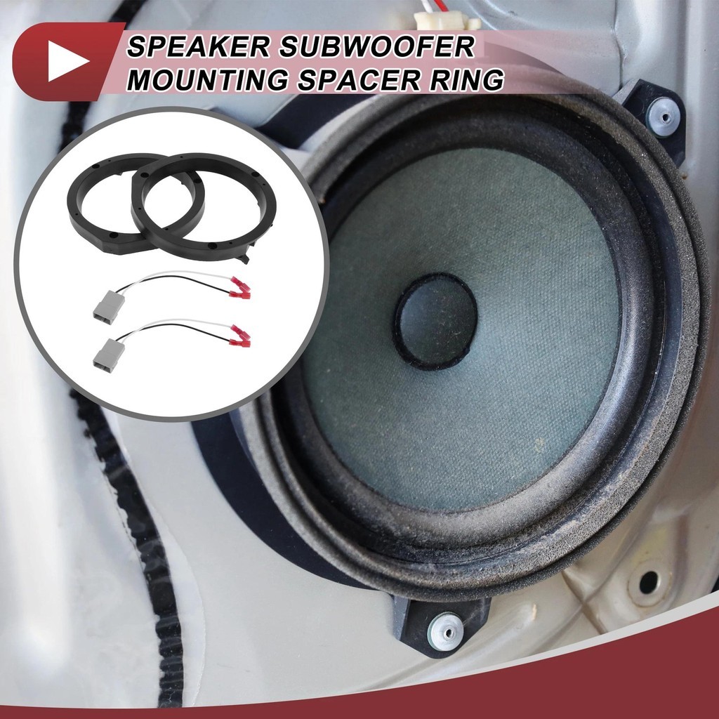 X Autohaux 2 Conjunto De Áudio Coaxial Alto-Falante Espaçador Anel Tweeter Adaptador Para Honda CRZ 2011-2016 Frente Tra