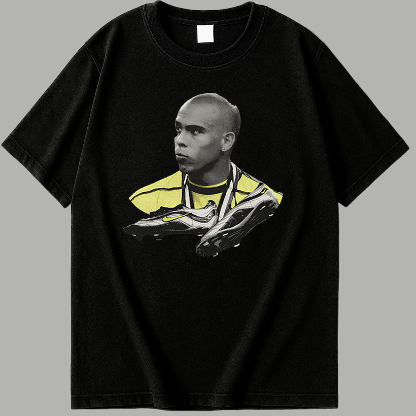 Camiseta Básica Jogador Futebol Ronaldo Camisa 100% Algodão Streetwear Temos Plus Size Lançamento - Envio Rápido