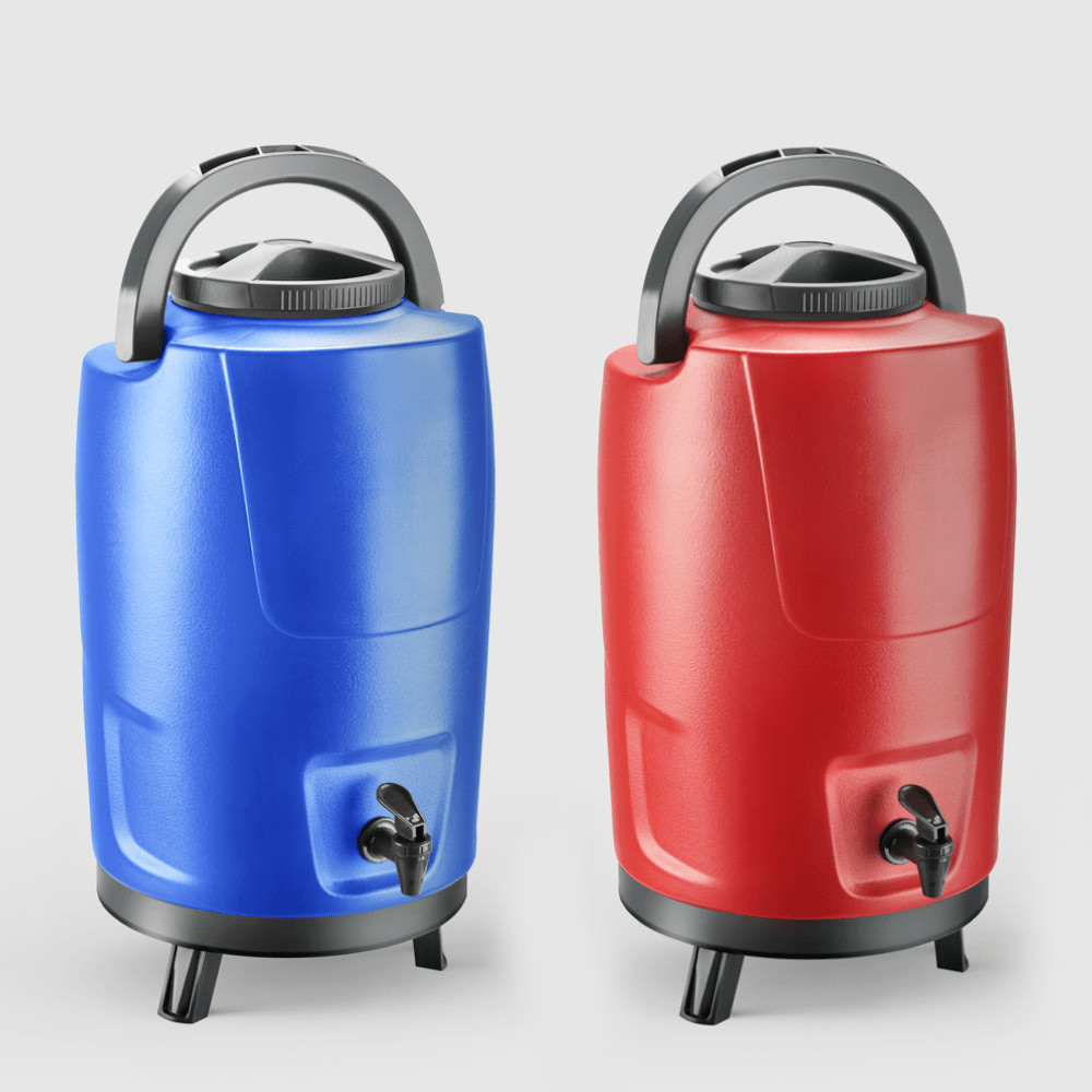 Kit com 2 Botijões Térmicos 12L Incess Blue e Vermelho Invicta em Oferta na Shopee