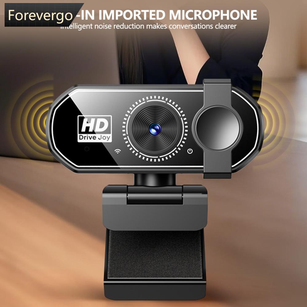 FOREVERGO USB Plug & Play 1080P/2K/4K HD Webcam Para Laptop E Desktop Câmera De Streaming Com Foco Automático Aulas On-L