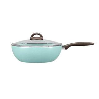 Panela Wok com Tampa 28cm Revestimento Antiaderente Verde Ceramic Life Suprema Brinox - 7245/374 (N/A) em Oferta na Shopee