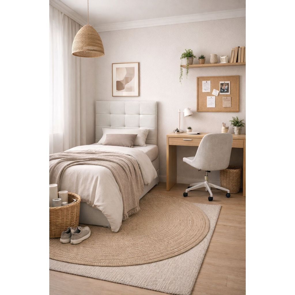 Cabeceira de Cama Solteiro 90 cm Estofada em Suede liso e com Gomos em Oferta na Shopee