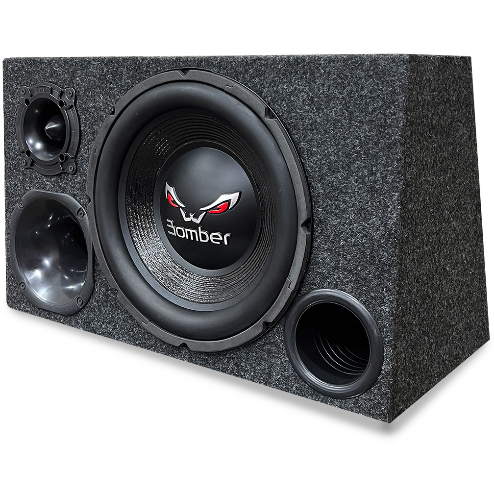 Caixa Trio Som Completa Bomber Bicho Papao 12 Pol Sub em Oferta na Shopee